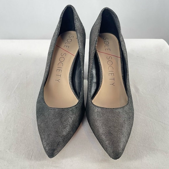 Sole Society Twila Block‎ Heel Point Toe Pump in Cement Size 7 - Picture 3 of 7
